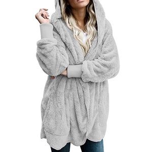 Hooded fleece sherpa